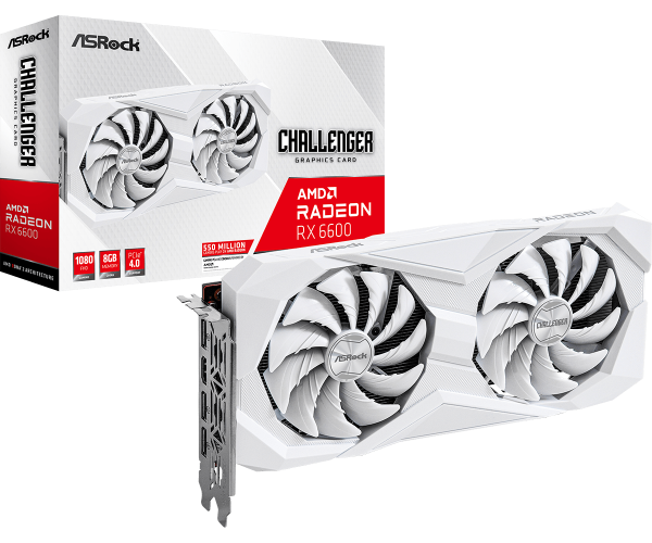 SVGA Asrock Radeon RX 6600 Challenger W 8GB GDDR6 White, RX6600 CLW 8G Grafičke karte SOPING.RS 41 SVGA Asrock Radeon RX 6600 Challenger W 8GB GDDR6 White, RX6600 CLW 8G