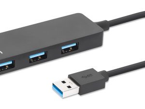 USB HUB 4port Manhattan 164900 3.2 G1/5Gbps/Crni