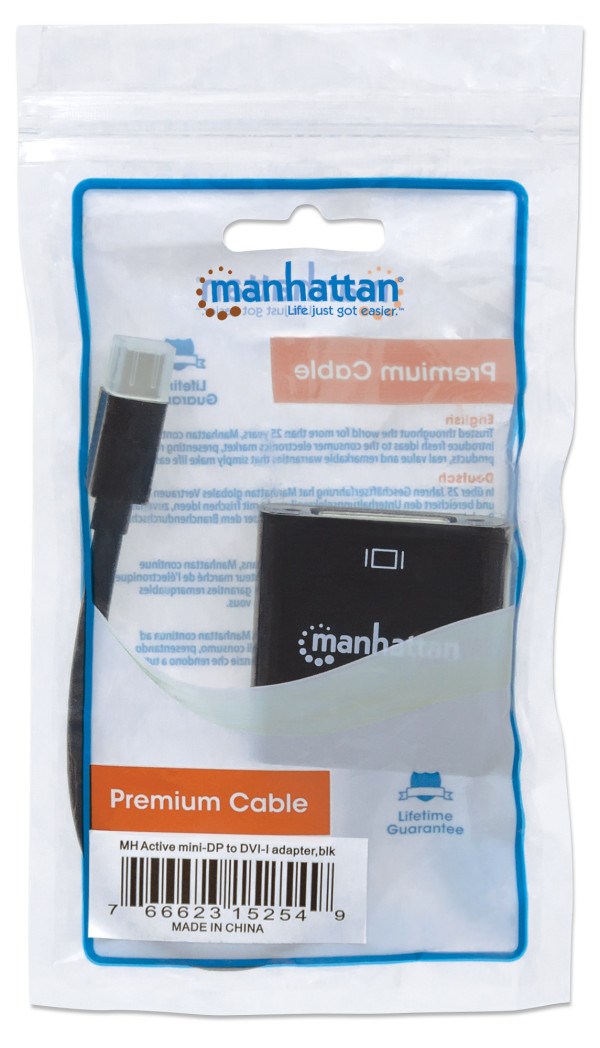Adapter Manhattan 152549 Mini DisplayPort/M – DVI-D 24+5/F 4K Ostali adapteri SOPING.RS 43 Adapter Manhattan 152549 Mini DisplayPort/M - DVI-D 24+5/F 4K - Слика 3