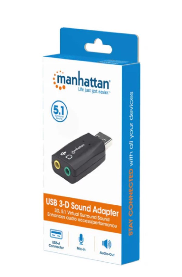 USB zvučna kartica Manhattan 150859 USB-A/M – 2×3.5mm Ostala mrežna oprema SOPING.RS 43 USB zvučna kartica Manhattan 150859 USB-A/M - 2x3.5mm - Слика 3