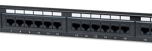 Patch panel Manhattan 513555 19"/1U Cat5e/24 port