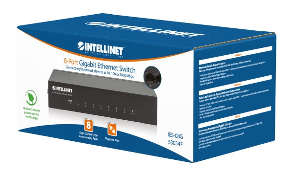LAN switch Intellinet 530347 10/100/1000 8port/metalni Svičevi SOPING.RS 43 LAN switch Intellinet 530347 10/100/1000 8port/metalni - Слика 3