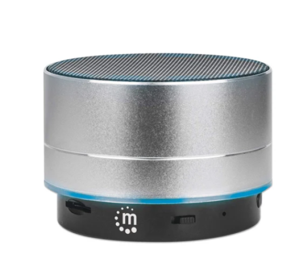 Bluetooth zvučnik Manhattan 165327 LED, 3W metalic Zvučnici i audio uređaji SOPING.RS 41 Bluetooth zvučnik Manhattan 165327 LED, 3W metalic