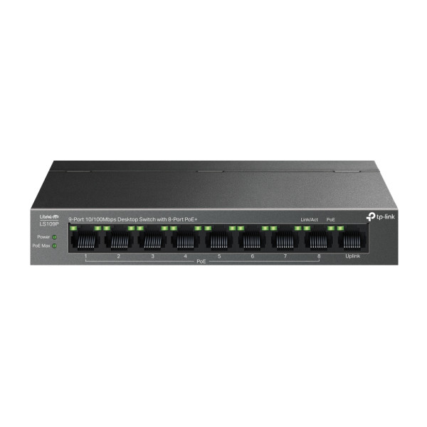 LAN Switch TP-LINK LS109P 8 PoE 10/100/1000Mbps Svičevi SOPING.RS 41 LAN Switch TP-LINK LS109P 8 PoE 10/100/1000Mbps