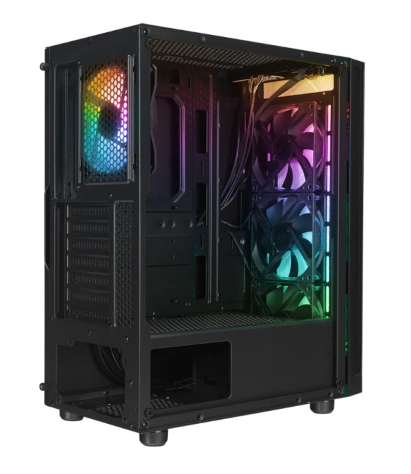 Kućište Rampage AZZA V1 Tempered Glass Black 3*12CM Black 1* 12CM ARGB Kućišta računara SOPING.RS 42 Kućište Rampage AZZA V1 Tempered Glass Black 3*12CM Black 1* 12CM ARGB - Слика 2