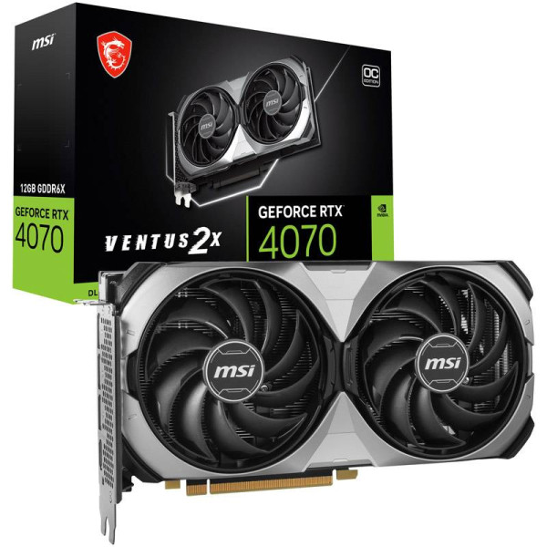 SVGA MSI Geforce RTX 4070 12GB Ventus 2X E1 OC GDDR6, V512-018R Grafičke karte SOPING.RS 41 SVGA MSI Geforce RTX 4070 12GB Ventus 2X E1 OC GDDR6, V512-018R