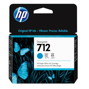 HP 712 29-ml Cyan DesignJet Ink Cartridge