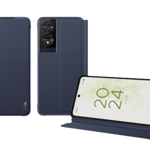 Maska+olovka za smartphone TCL 40 NxtPaper/flip/tamnoplava