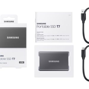 Portable T7 2TB sivi eksterni SSD MU-PC2T0T  - MU-PC2T0T/WW