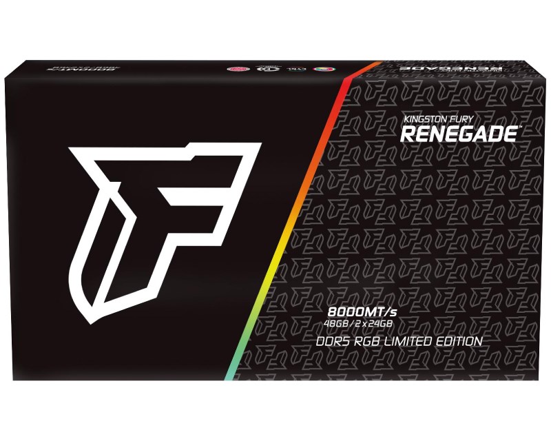 DIMM DDR5 48GB (2x24GB kit) 8000MT/s KF580C36RLAK2-48 FURY Renegade RGB Memorije SOPING.RS 42 DIMM DDR5 48GB (2x24GB kit) 8000MT/s KF580C36RLAK2-48 FURY Renegade RGB - Слика 2