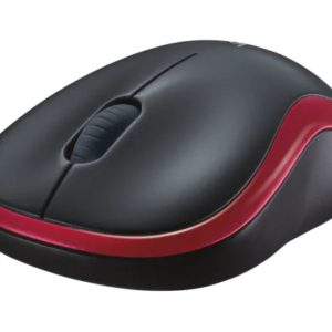 Bežični miš Logitech M185 1000dpi, crveni optički