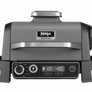 Gril NINJA OG701EU Woodfire Electric Outdoor BBQ Grill & Smoker/ 2400W/ crna