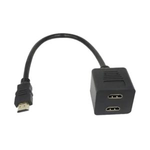 Adapter HDMI - HDMI M/2F (spliter) crni