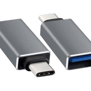 Adapter USB tip C - USB 3.0 M/F crni