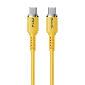 Kabl 3.1 USB tip C M/M 1.2m, za Superbrzo punjenje 100W/480Mbps, Silicon Soft, žuti WDC-11