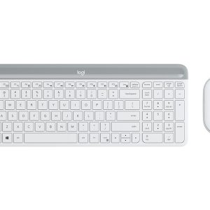 MK470 Wireless Desktop US bela tastatura + miš