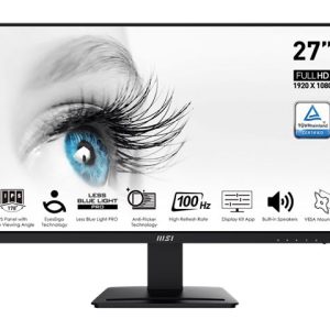 Monitor 27 MSI PRO MP273A Flat FHD IPS 100Hz HDMI/DP/VGA