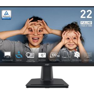 Monitor 22 MSI PRO MP225 Flat FHD VA 100Hz 1 ms HDMI/VGA