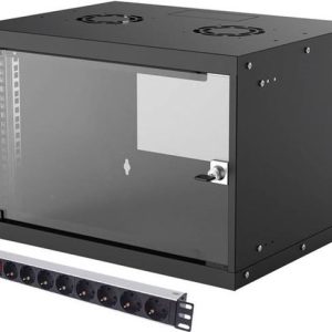 Intellinet ormar zidni 6U/400mm 714143 + 8-Output PDU 713986