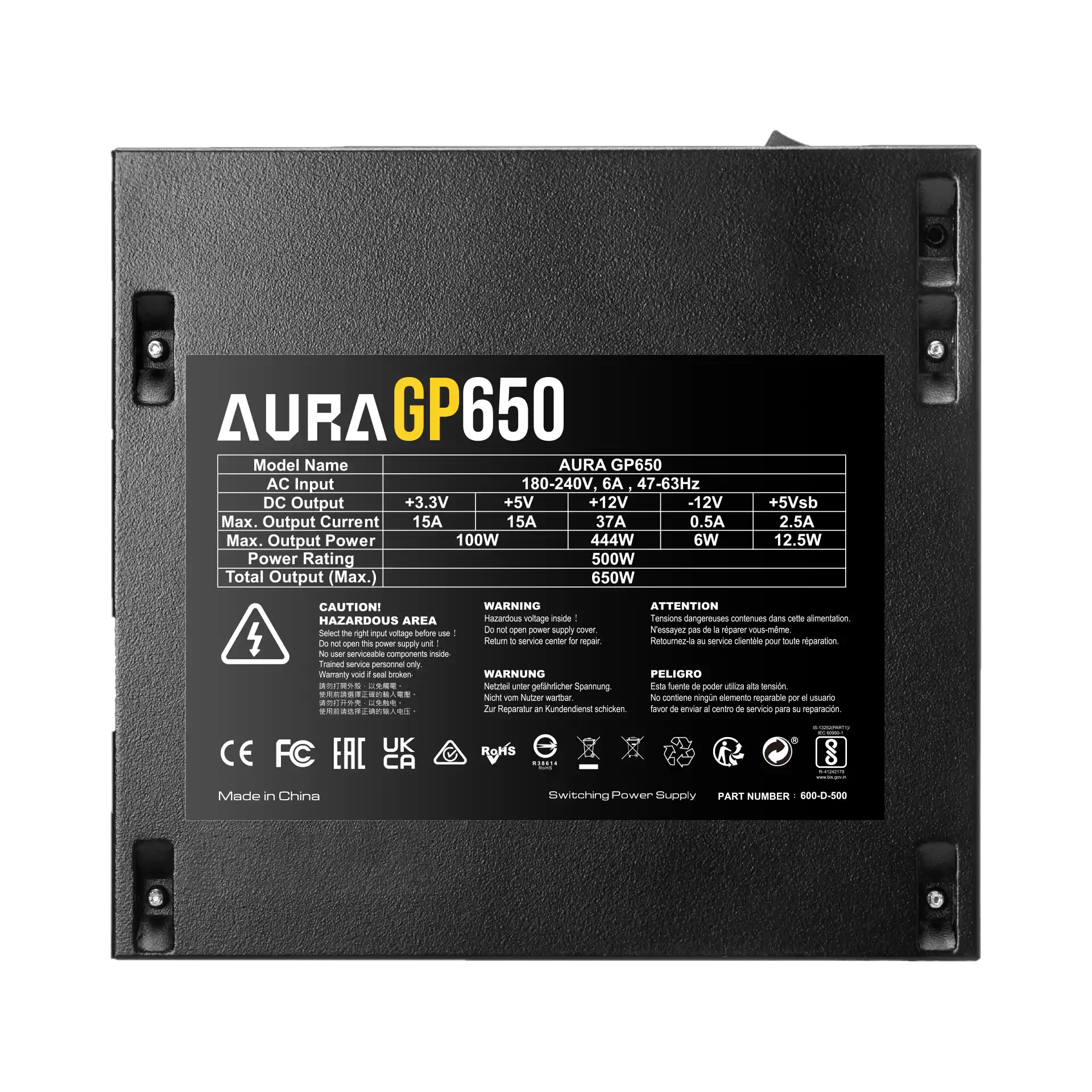 Napajanje Gamdias 650W AURA GP650 Napajanja SOPING.RS 44 Napajanje Gamdias 650W AURA GP650 - Слика 4