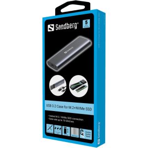 HDD Rack Sandberg USB 3.2 - M.2/NVMe SSD 136-39