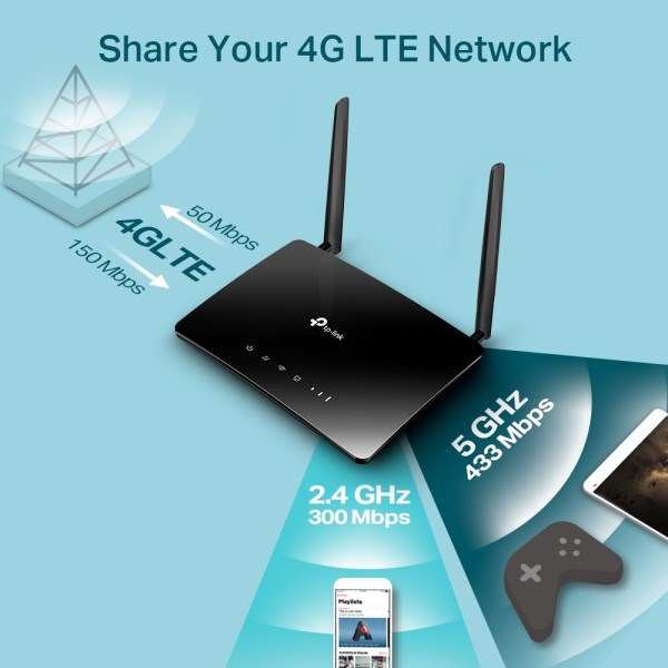 4G Router TP-LINK Archer MR402 AC1200/4GLAN/SIM slot Ruteri SOPING.RS 46 4G Router TP-LINK Archer MR402 AC1200/4GLAN/SIM slot - Слика 6