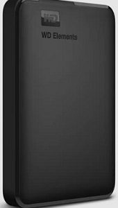 External HDD 2TB, Elements Portable, USB 3.2 Gen1, Black - WDBU6Y0020BBK-WESN