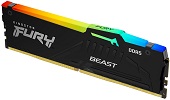 DDR5 8GB 5200MHz [FURY BEAST RGB], Non-ECC UDIMM, CL40 1.25V, 288-Pin 1Rx16, w/RGB Heatsink - KF552C40BBA-8