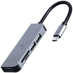 USB Type-C 3-port USB hub (USB3.1 + USB 2.0) with Card Reader – UHB-CM-CRU3P1U2P2-01 Čitači kartica SOPING.RS USB Type-C 3-port USB hub (USB3.1 + USB 2.0) with Card Reader - UHB-CM-CRU3P1U2P2-01