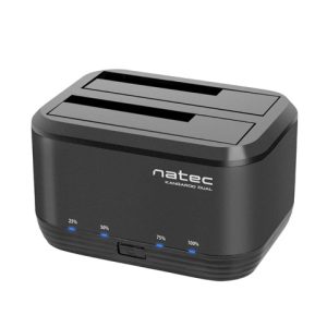 KANGAROO DUAL HDD/SSD Docking Station, 2x 2.5/3.5" SATA III, USB3.0 (up to 5Gb/s) - NSD-0955