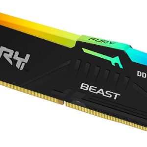 DDR5 32GB 5200MHz [FURY BEAST RGB], Non-ECC UDIMM, CL40 1.25V, 288-Pin 2Rx8, w/RGB Heatsink - KF552C40BBA-32