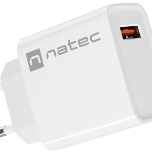 RIBERA USB Type-A Charger, QC3.0, 3A 18W, White - NUC-2057