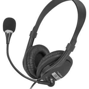 DRONE, Stereo Headset with Volume Control, 3.5mm Stereo, Black - NSL-0294