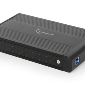 HDD External Enclosure, 3.5", SATAIII, USB3.0, Aluminium, Black - EE3-U3S-3