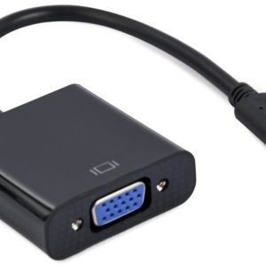 VIDEO Adapter USB-C to VGA HD15, M/F, Cable 15cm, Black, Blister - A-CM-VGAF-01
