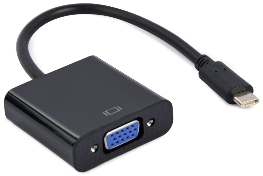 VIDEO Adapter USB-C to VGA HD15, M/F, Cable 15cm, Black, Blister – A-CM-VGAF-01 Kablovi i adapteri SOPING.RS 41 VIDEO Adapter USB-C to VGA HD15, M/F, Cable 15cm, Black, Blister - A-CM-VGAF-01