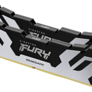 DDR5 32GB (2x16GB) 6400MT/s [FURY RENEGADE], Non-ECC UDIMM, CL32 1.4V, 288-pin 1Rx8, Silver/Black, M - KF564C32RSK2-32