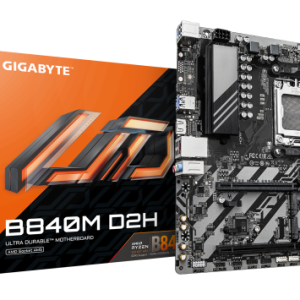 AM5, AMD B840 Chipset, 2x DDR5 DIMM, Ultra-Fast Storage : 2*M.2 slots, including 1* PCIe 4.0 x4 - B840M D2H