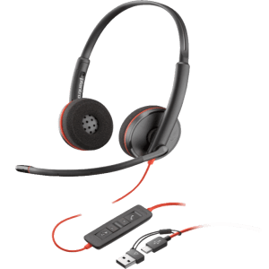 Slušalice HP Poly BW 3220 Stereo USB-C HS +USB-C/A/crna - 8X228AA