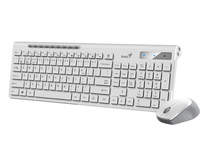 SlimStar 8230 Wireless USB YU bela tastatura+ miš Tastature SOPING.RS 42 SlimStar 8230 Wireless USB YU bela tastatura+ miš - Слика 2