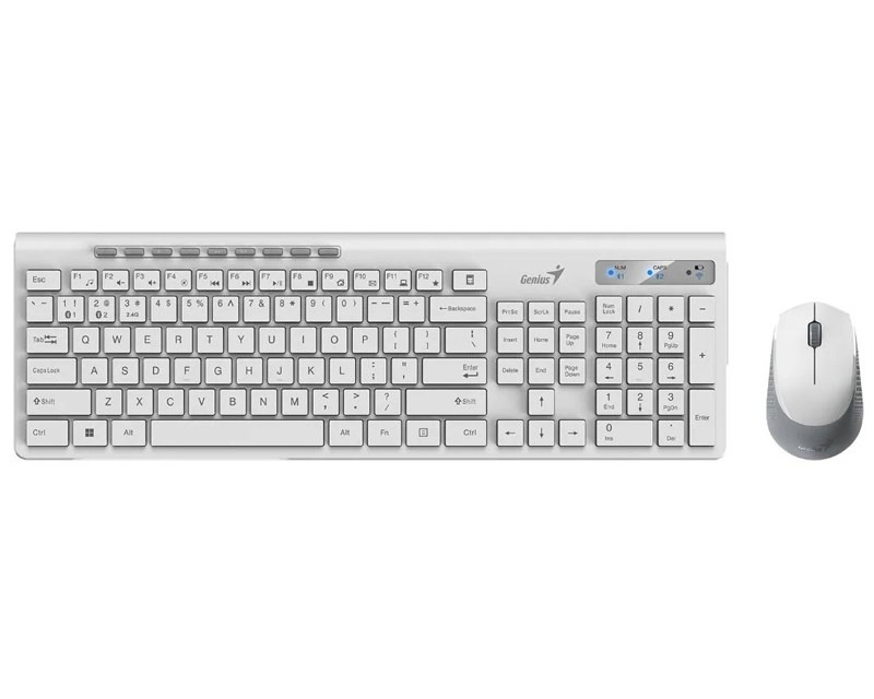 SlimStar 8230 Wireless USB YU bela tastatura+ miš Tastature SOPING.RS 44 SlimStar 8230 Wireless USB YU bela tastatura+ miš - Слика 4