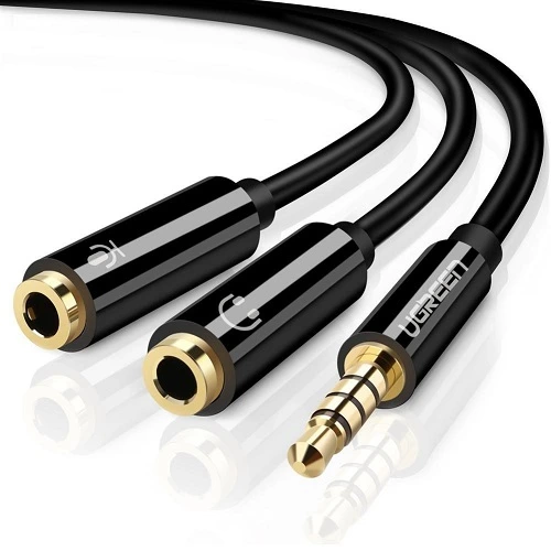 Audio kabl 3,5mm 1xM/2xŽ Ugreen 0,2m AV141 Audio kablovi SOPING.RS 41 Audio kabl 3,5mm 1xM/2xŽ Ugreen 0,2m AV141