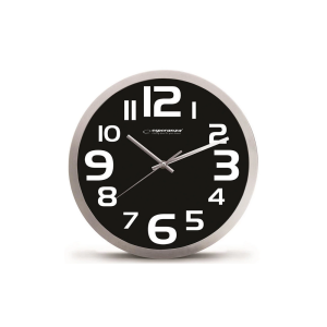 ESPERANZA EHC013K ZIDNI SAT ZURICH CRNI Kućni satovi SOPING.RS ESPERANZA EHC013K ZIDNI SAT ZURICH CRNI