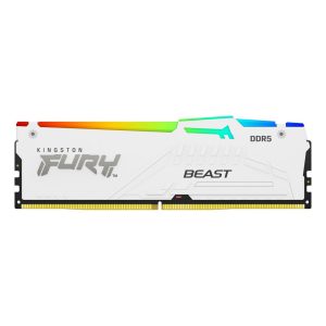 RAM DDR5 Kingston 32GB (2x16) 6000Mhz C30 FURY Beast White RGB KF560C30BWEAK2-32 - KF560C30BWEAK2-32