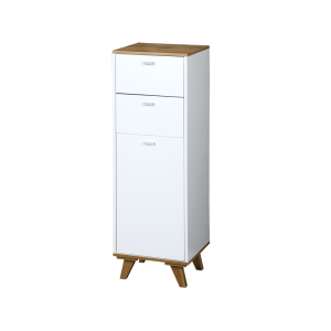 KESPER KSP15992 ORMARIĆ SA 2 LADICE I 1 VRATIMA 32X28X96 CM BELI LAK