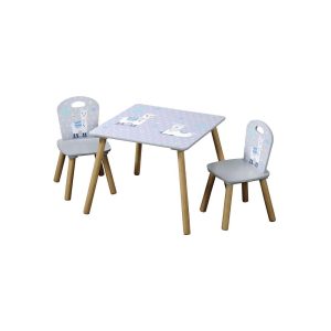 KESPER KSP17702 DEČIJI STO SA 2 STOLICE SIVI Komadni nameštaj SOPING.RS KESPER KSP17702 DEČIJI STO SA 2 STOLICE SIVI