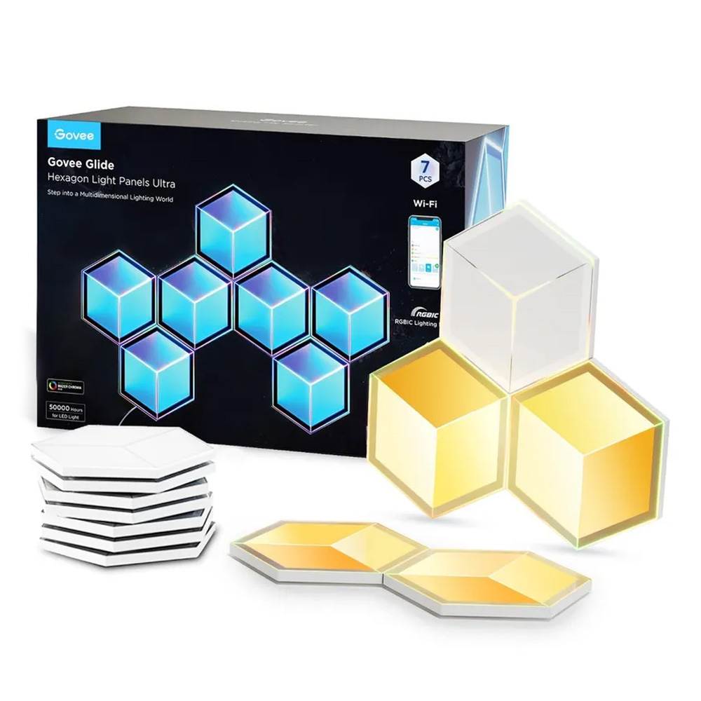 Govee Glide Hexagon Light Panels Ultra 7 Pack LED rasveta SOPING.RS 41 Govee Glide Hexagon Light Panels Ultra 7 Pack