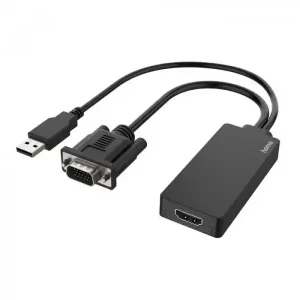 Adapter konverter VGA-USB – HDMI Hama 200342 M/|Ž Video adapteri SOPING.RS Adapter konverter VGA-USB - HDMI Hama 200342 M/|Ž