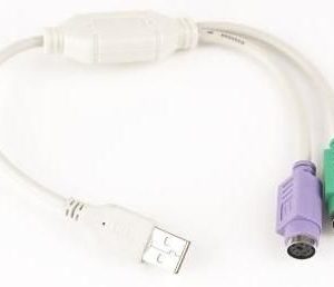UAPS12 Gembird USB USB to 2 ports PS/2 adapter 30cm kabl, White