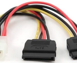 CC-SATA-PSY Gembird 2 xSerial ATA power supply kabl flat 15cm A - CC-SATA-PSY